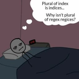 Plural of regex