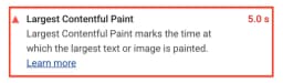 Largest contentful paint