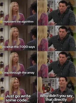 Joey Tribbiani programmer meme