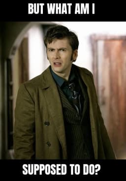 What am i supposed to do meme