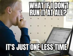 React hook useRunOnce meme