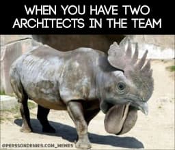 Two architectures meme